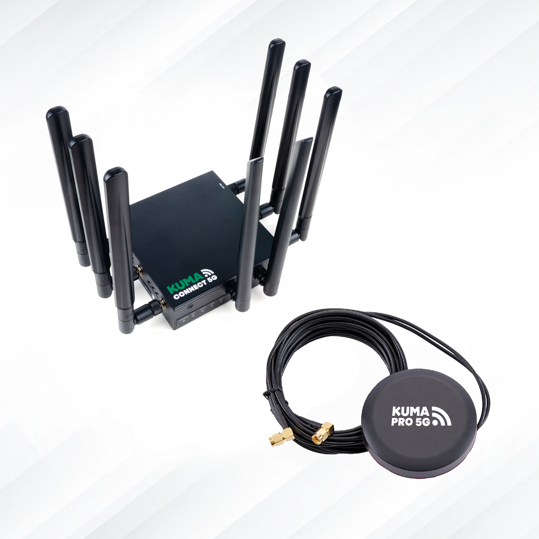 Connection Pro Routers Certified Refurbished KUMA CONNECT PRO 5G router & roof mount antenna