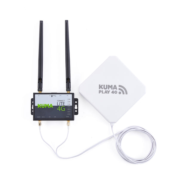 KUMA Refurbished - CONNECT PLAY - 4G Router & Indoor Suction Mount Antenna