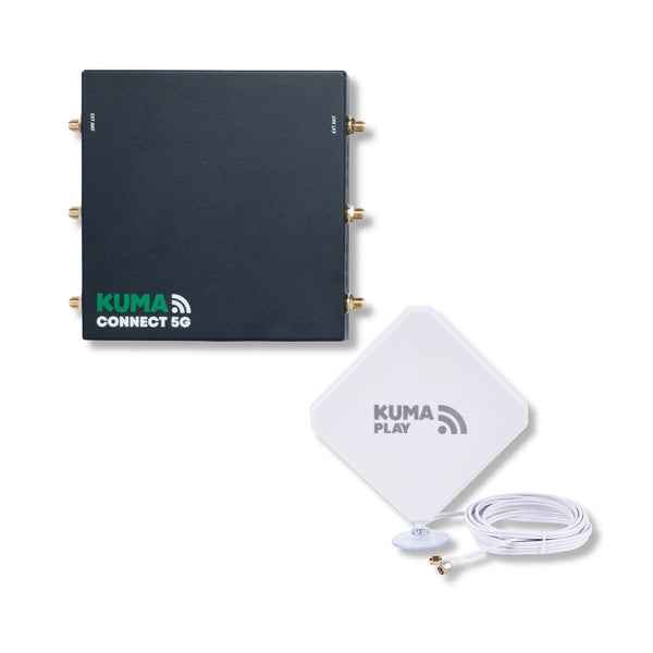KUMA CONNECT PLAY 5G Router & indoor suction-mount antenna